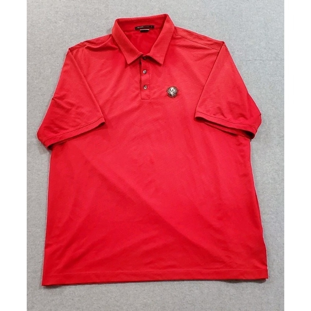 Nike Tiger Woods Collection Men's Red Polo Shirt, Size XXL,‎ Dri-Fit Stretch